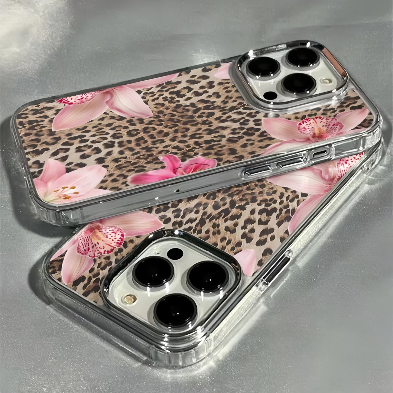 レオパード柄ユリの花透明スマホケース iPhone 17 P - Phone Cases Best のレビューと価格