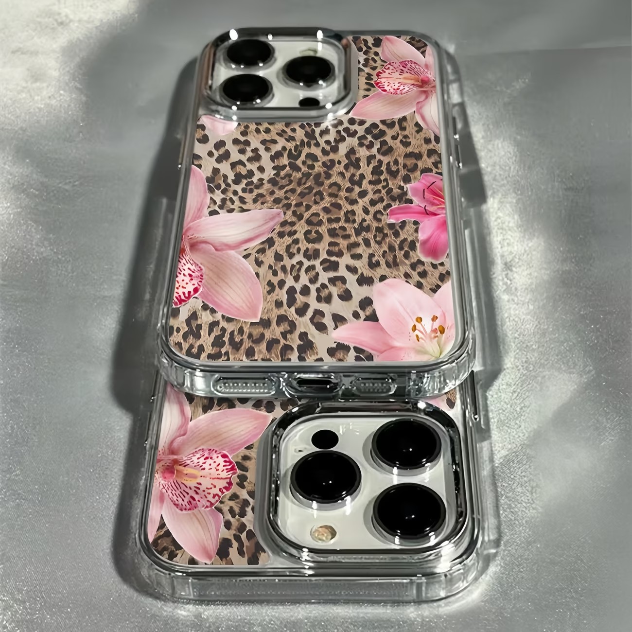 レオパード柄ユリの花透明スマホケース iPhone 17 P - Phone Cases Best のレビューと価格