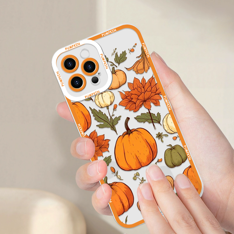 レトロな秋の紅葉とカボチャ柄のスマホケース Motorola - Phone Cases Motorola のレビューと価格