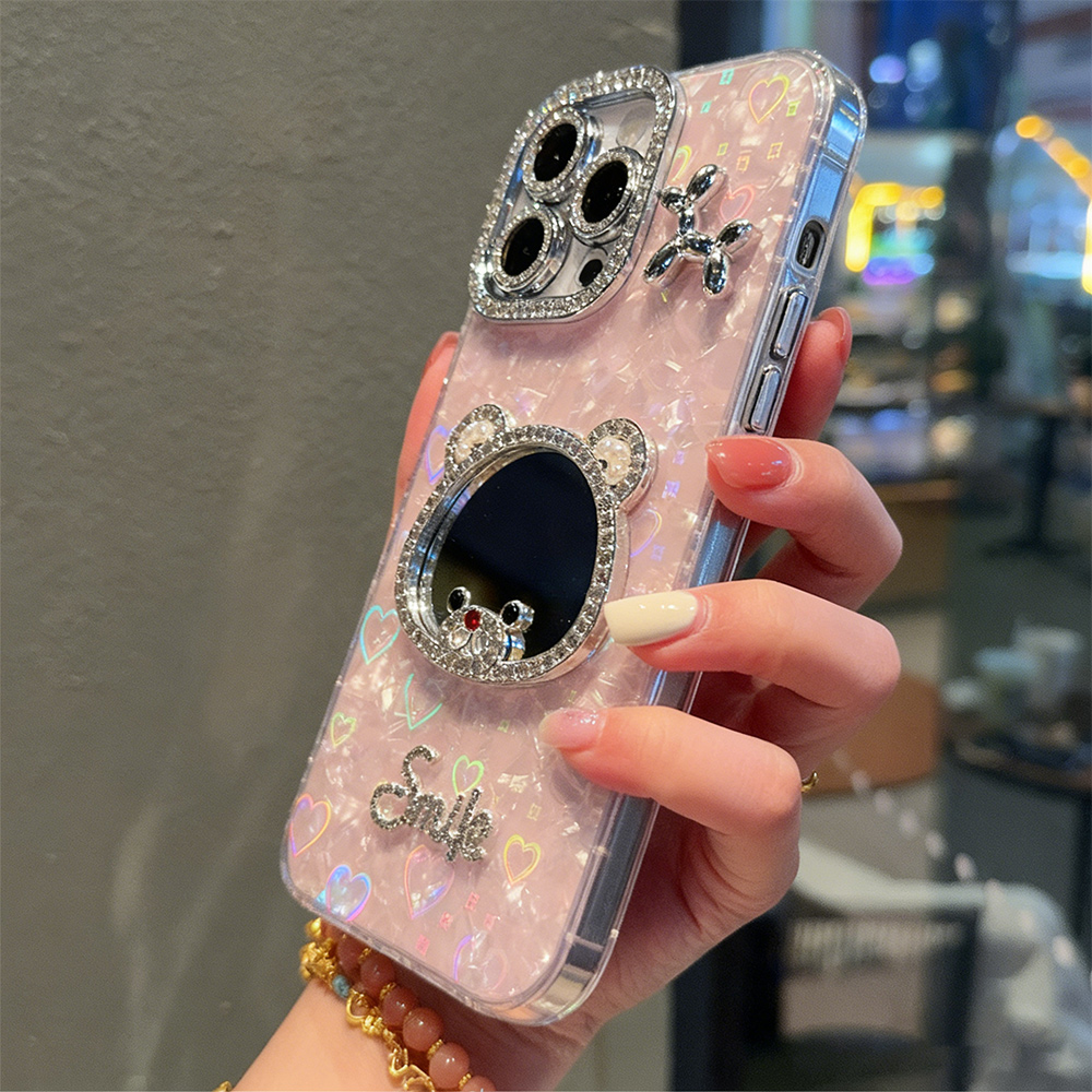 ハートグリッター携帯電話ケース Apple iPhone 1 - Phone Cases Best のレビューと価格