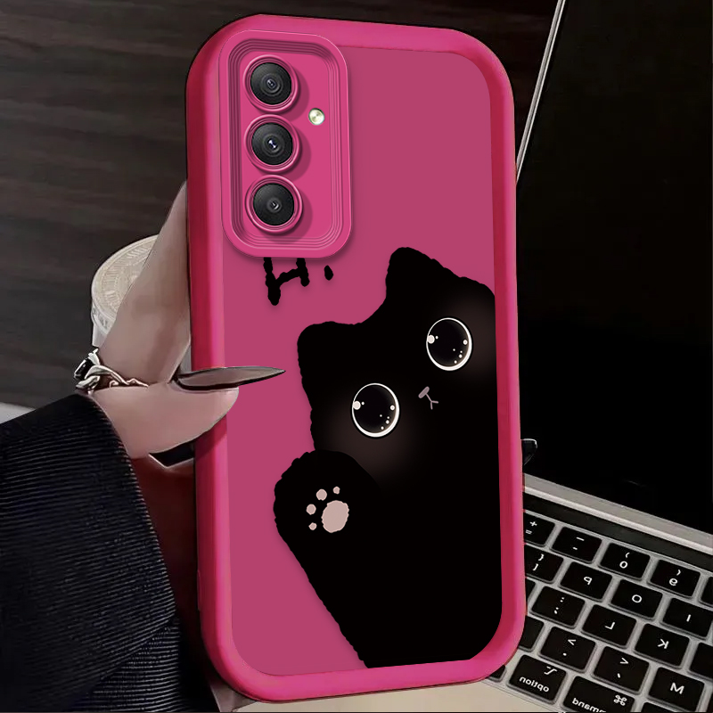 素敵な大きな目の猫のスマホケース Samsung Galax - Phone Cases Samsung A14 のレビューと価格