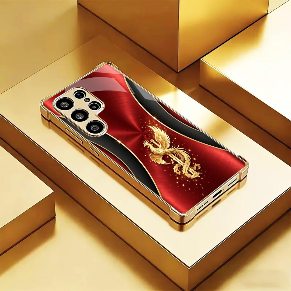 新しい豪華なフェニックスプリントのスマホケース s26 ul - Phone Cases Quad Lock のレビューと価格