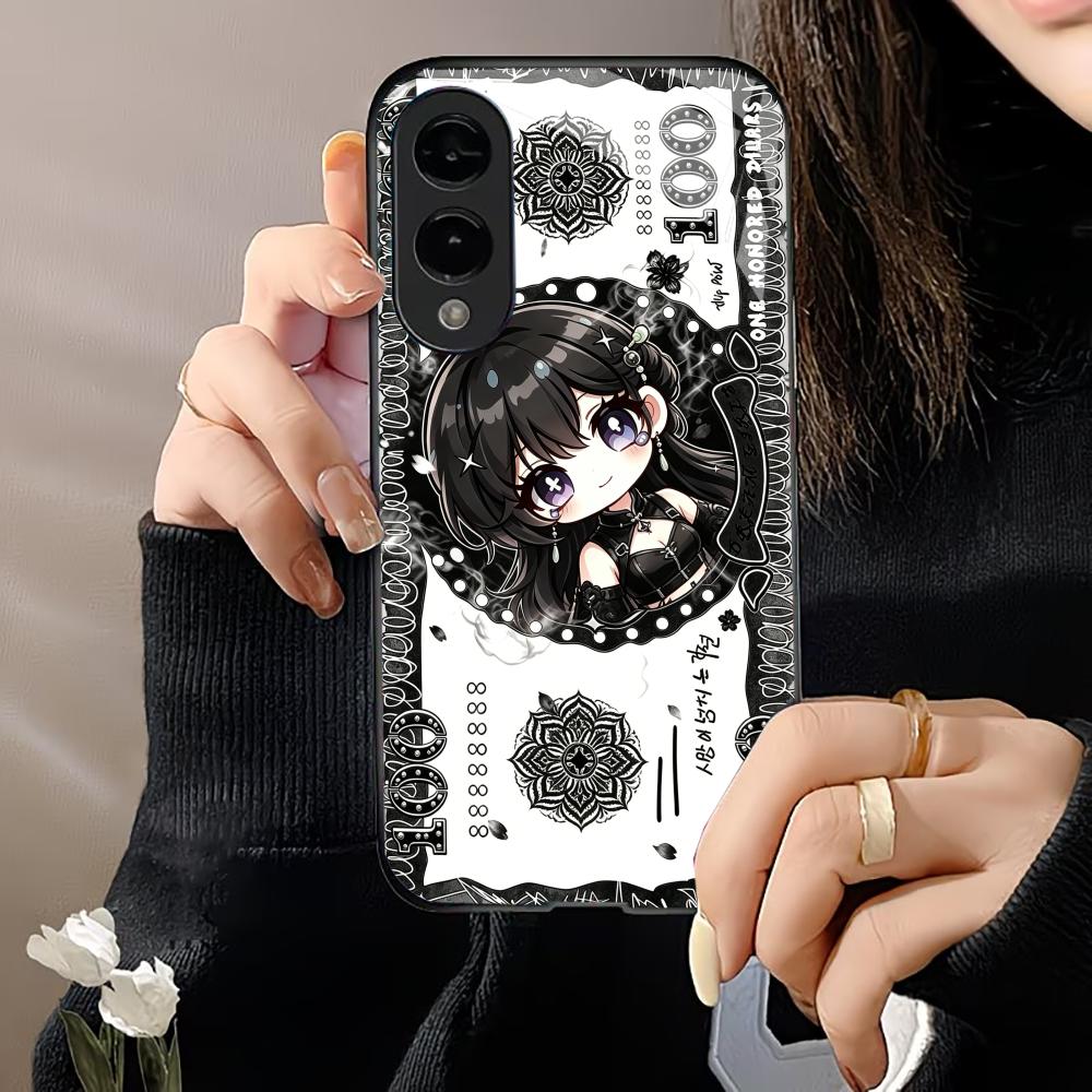 漫画の女の子のデザインの紙幣型スマホケース S26 Ultr - Phone Cases Quad Lock のレビューと価格