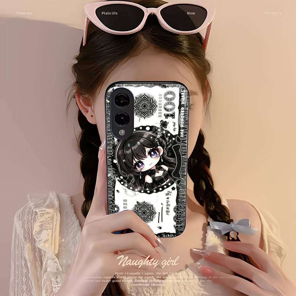 漫画の女の子のデザインの紙幣型スマホケース S26 Ultr - Phone Cases Quad Lock のレビューと価格