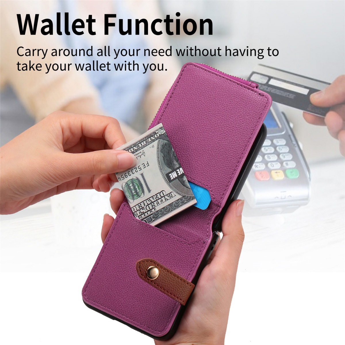 Samsung Galaxy Z Flip 8 7 6 5  - Phone Cases That Hold Cards のレビューと価格