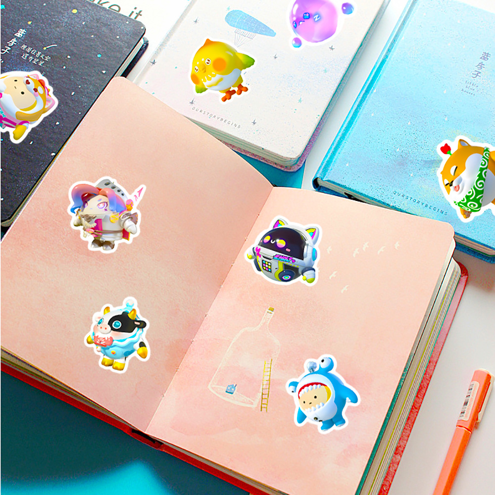 50 個かわいいエギーパーティー漫画ステッカーデカール DI - Phone Cases Kids のレビューと価格