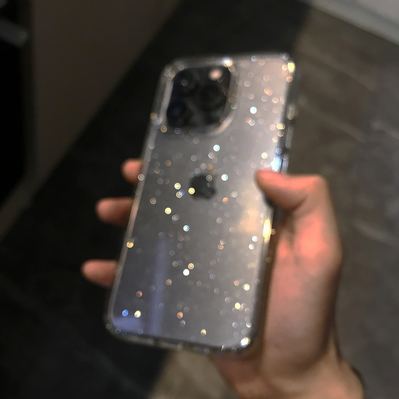 透明 シンプル グリッター iPhone 16 15 14  - Phone Cases Best のレビューと価格