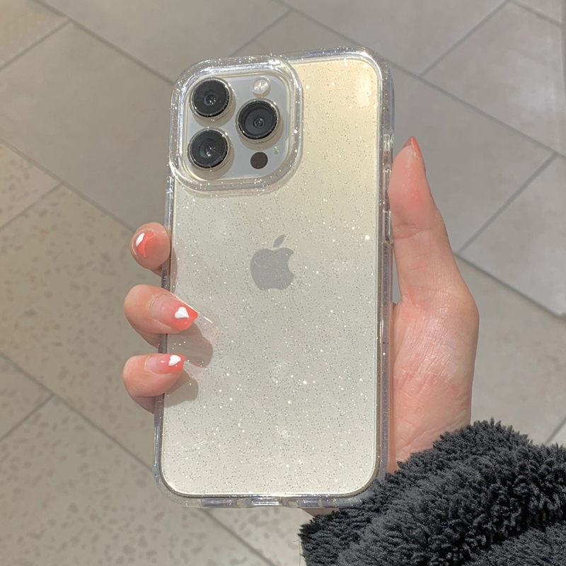 透明 シンプル グリッター iPhone 16 15 14  - Phone Cases Best のレビューと価格