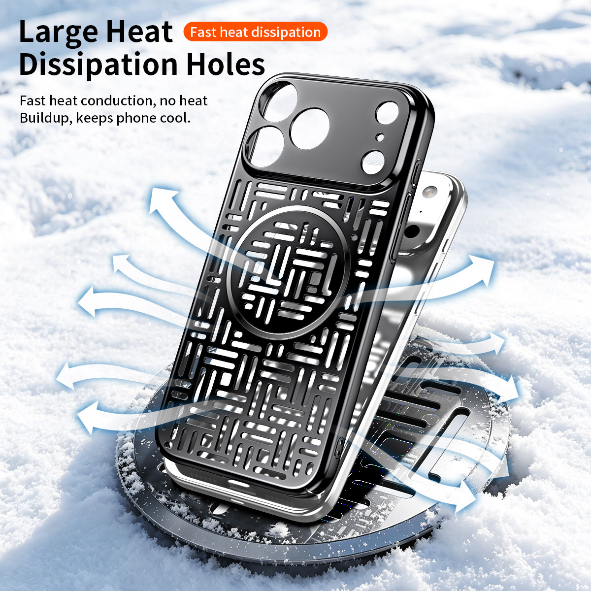 iPhone 17 Pro Max用スマホケース、アルミ製効 - Heat Dissipation Case のレビューと価格