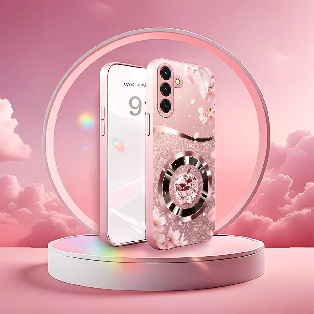 ブロッサムグリッターアップルファッションフォンケースs26ウ - Phone Cases Quad Lock のレビューと価格