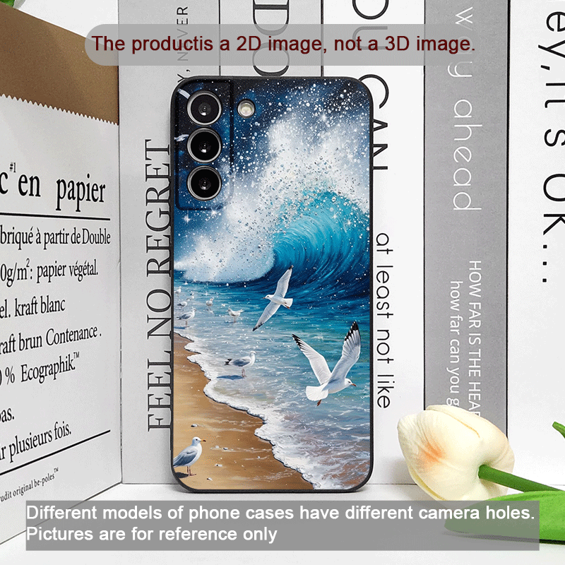 夏のビーチブルーオーシャンウェーブ柄スマホケース Motor - Phone Cases Motorola のレビューと価格