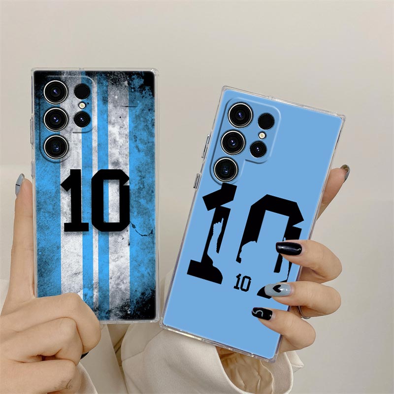 クールなサッカー番号10透明ケース Samsung Gala - Phone Cases For Samsung S21 5G のレビューと価格