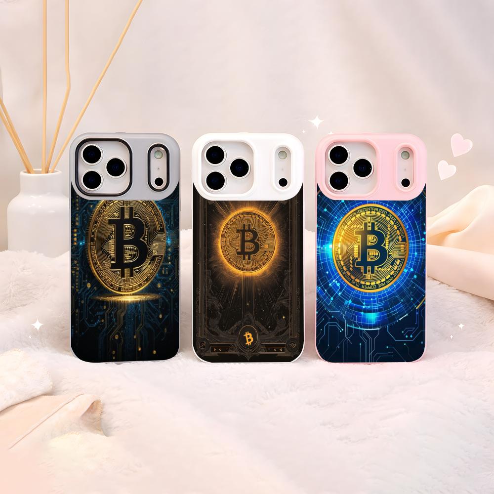 暗号通貨テーマ ビットコイン スマホケース クリアゼリー i - Phone Cases Yellow のレビューと価格