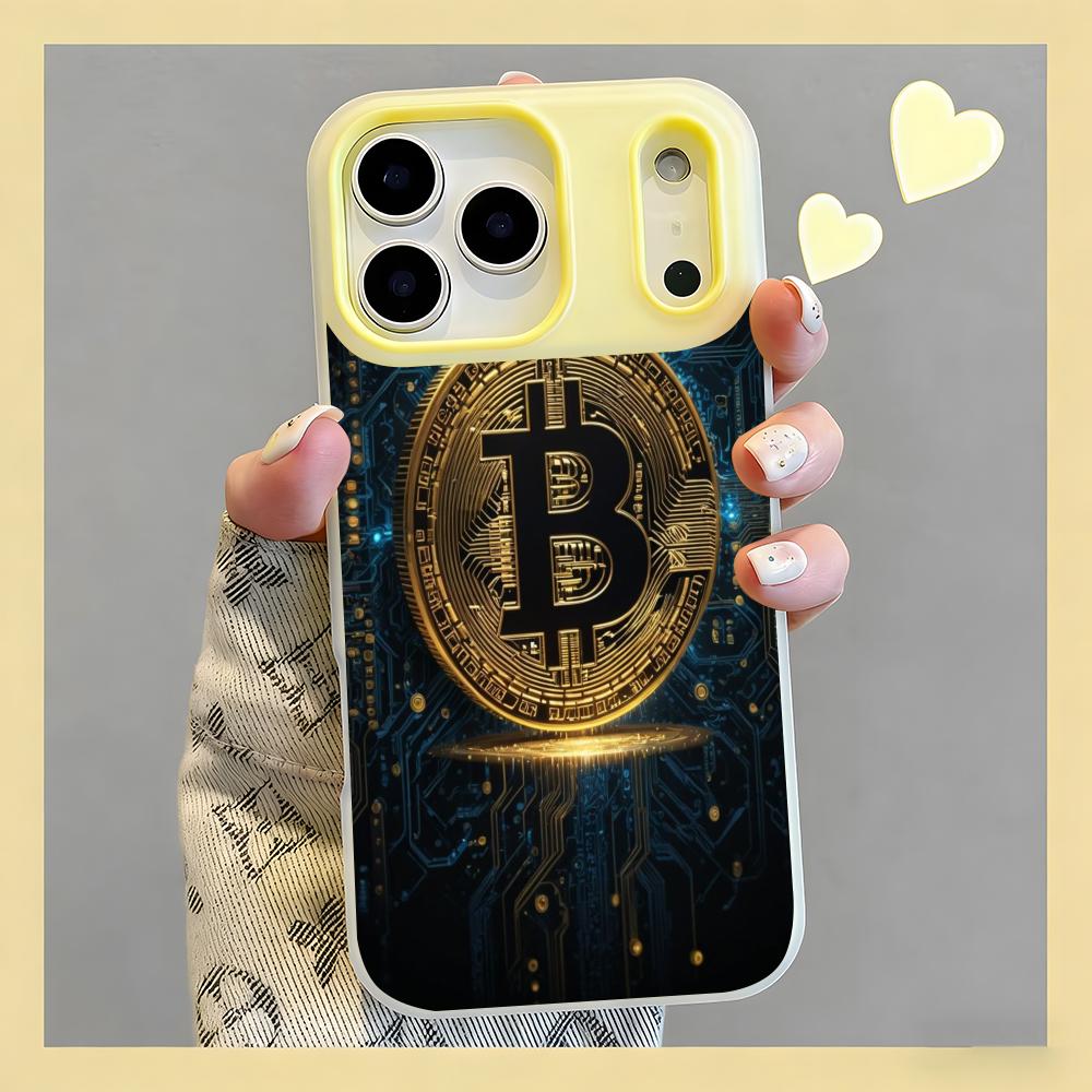 暗号通貨テーマ ビットコイン スマホケース クリアゼリー i - Phone Cases Yellow のレビューと価格