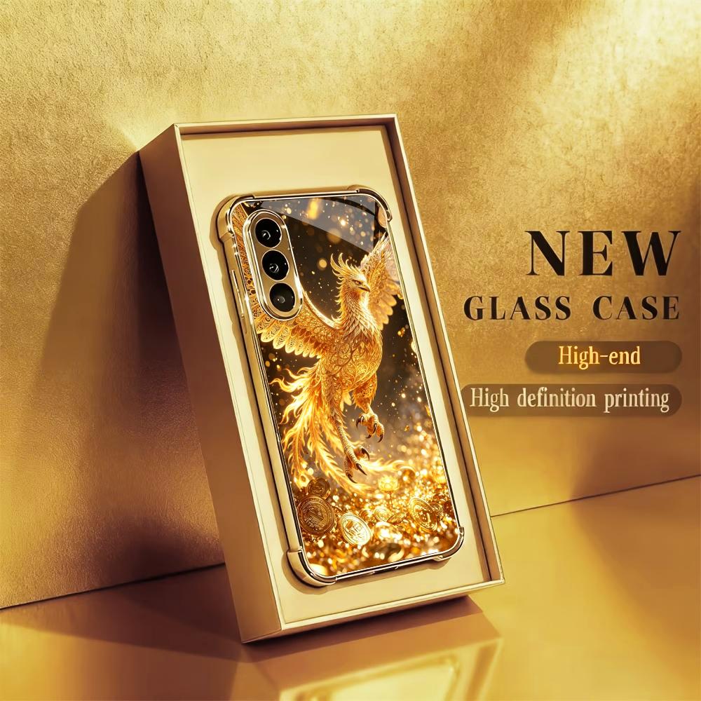 豪華な金色の鳥柄スマホケース S26 Ultraケース フォ - Phone Cases Quad Lock のレビューと価格
