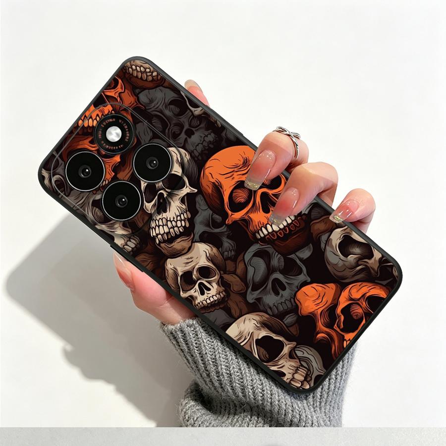 ヴィンテージスカルスタックフォンカバーケース Motorol - Phone Cases Motorola のレビューと価格