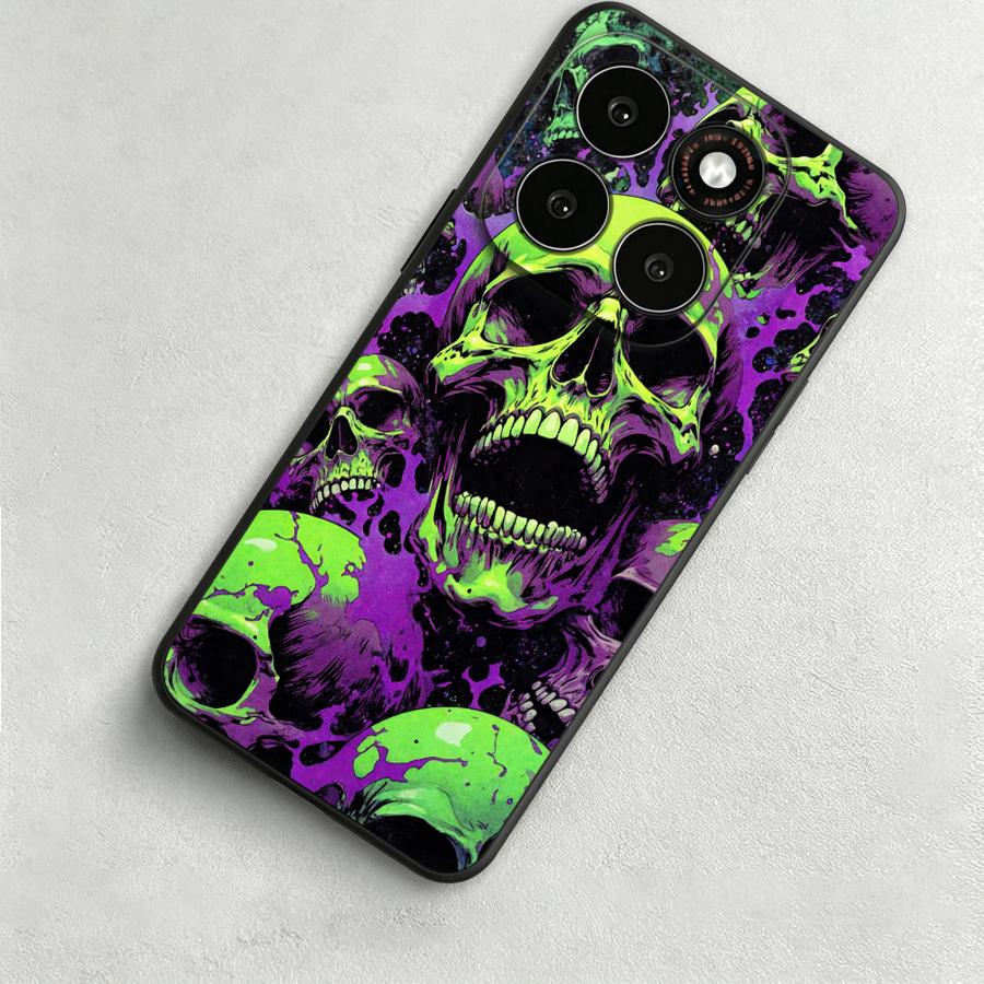 ヴィンテージスカルスタックフォンカバーケース Motorol - Phone Cases Motorola のレビューと価格