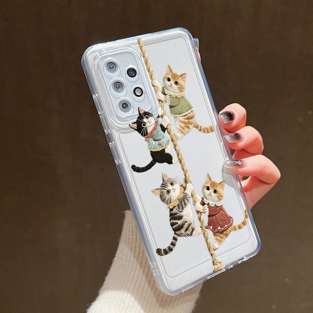 カットキャットシリコン製スマホケース Samsung S26 - Phone Cases For Samsung S21 5G のレビューと価格
