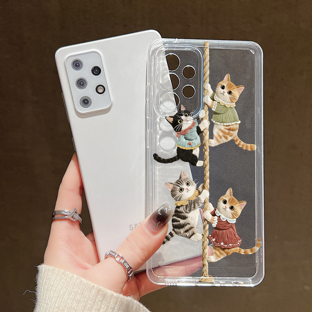 カットキャットシリコン製スマホケース Samsung S26 - Phone Cases For Samsung S21 5G のレビューと価格