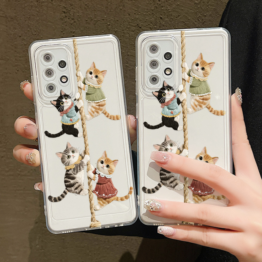 カットキャットシリコン製スマホケース Samsung S26 - Phone Cases For Samsung S21 5G のレビューと価格