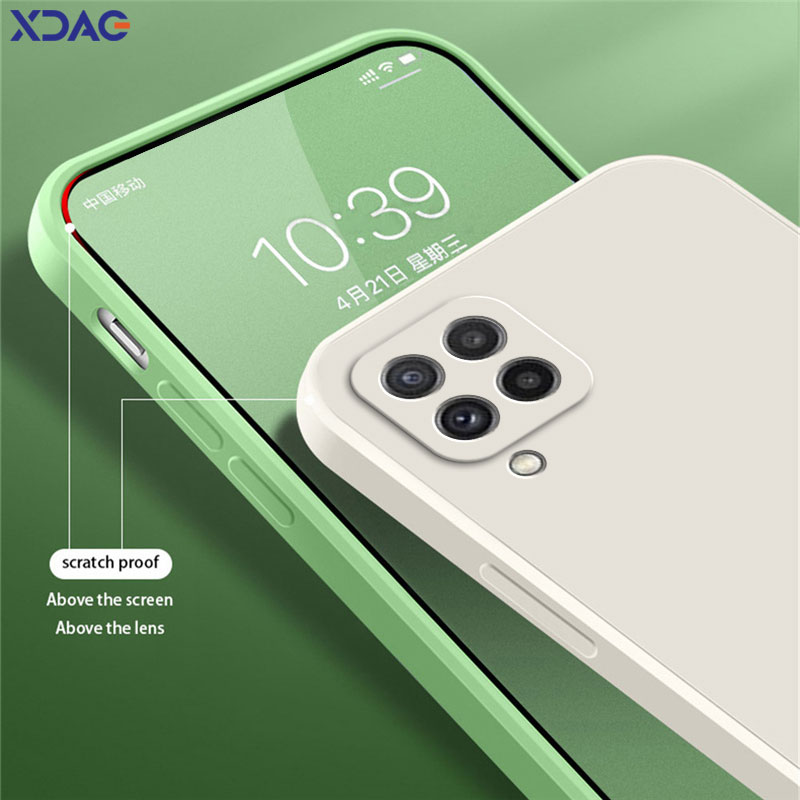 正方形液体シリコーンバックカバーサムスンギャラクシー A22 - Phone Cases Uae のレビューと価格