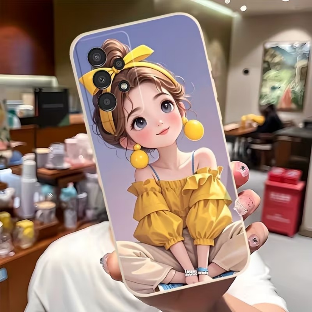 かわいい漫画の女の子柄デザインのスマホケース、Samsung - Phone Cases For Samsung S21 5G のレビューと価格