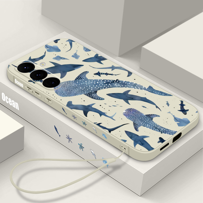 クジラ柄のランヤードケース Samsung Galaxy A - Phone Cases Samsung A14 のレビューと価格