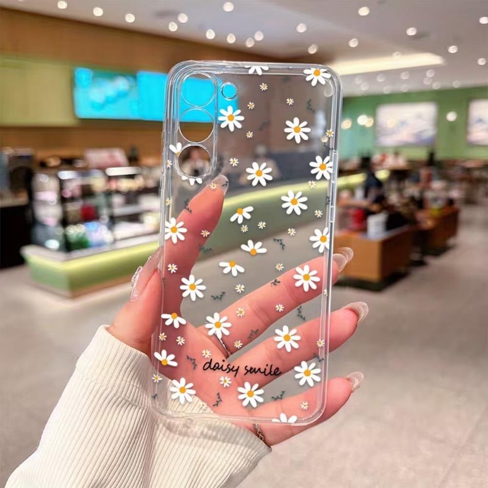 黄色の白いデイジーの花柄スマホケース Samsung Gal - Phone Cases Yellow のレビューと価格