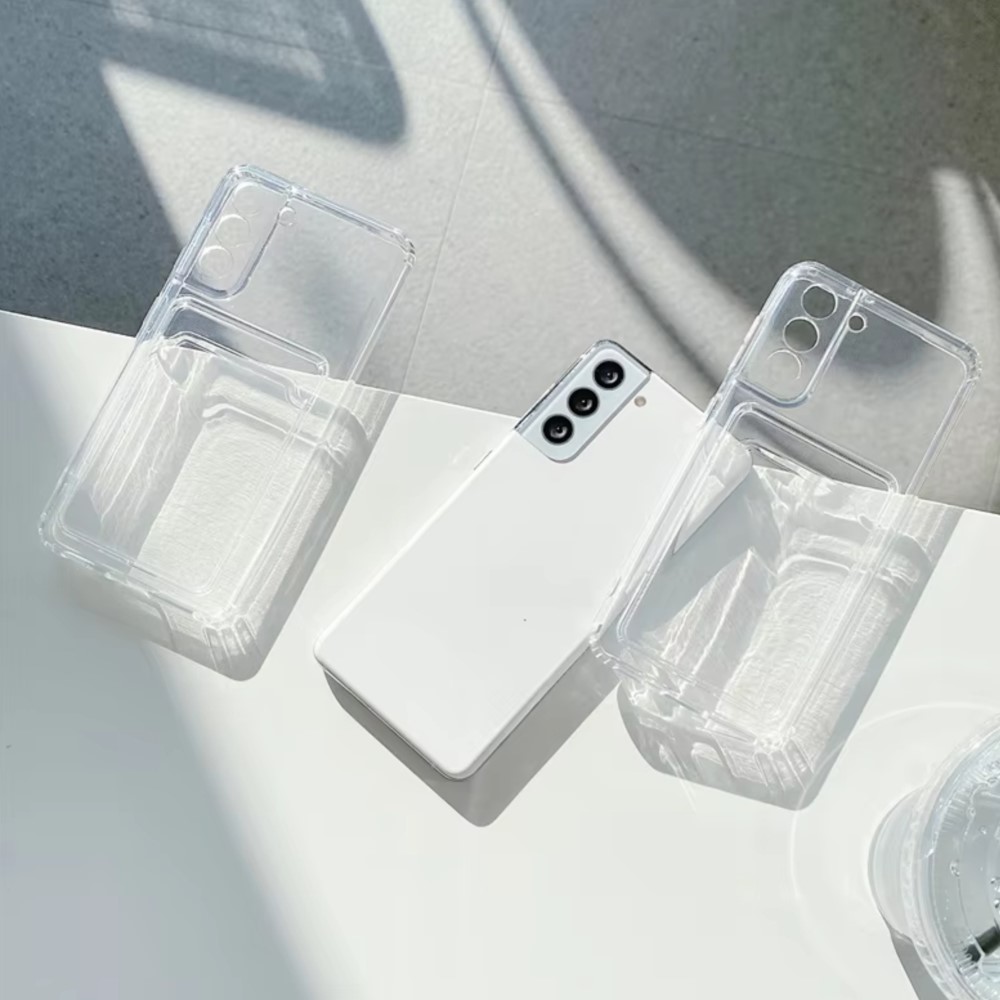 クリアシリコンカードスロットホルダー付きスマホケース Sam - Phone Cases That Hold Cards のレビューと価格