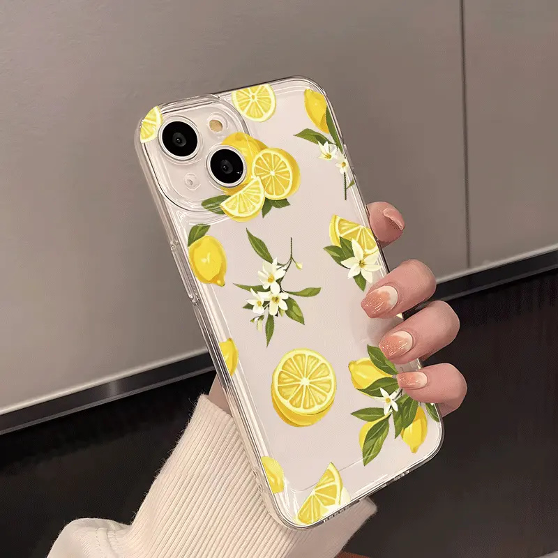 サマーフルーツレモンフラワークリアスマホケース Samsun - Phone Cases Samsung S25 のレビューと価格