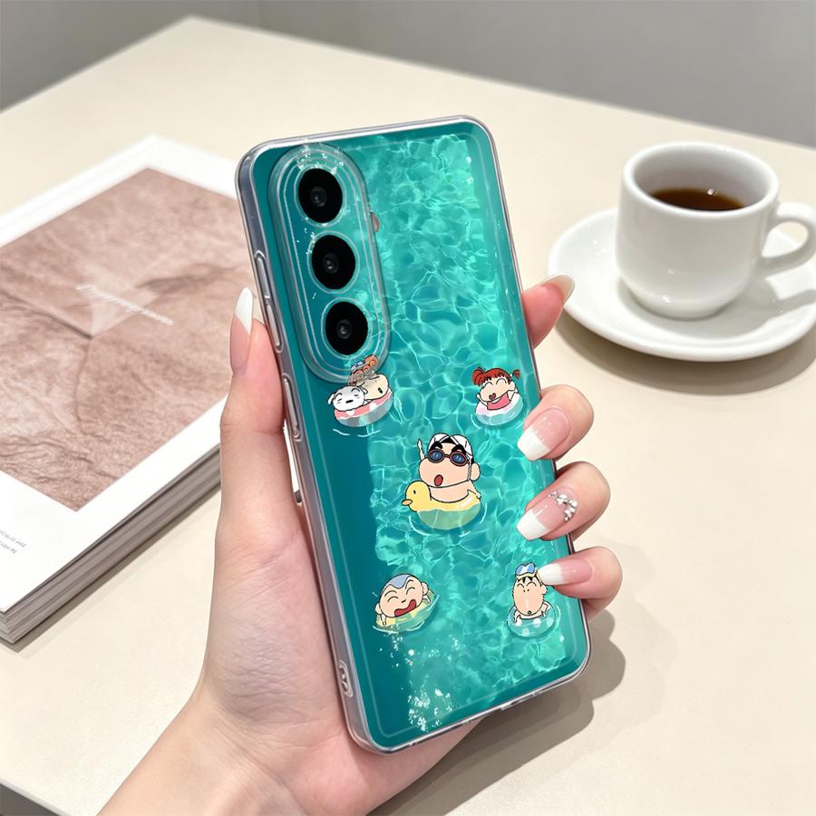黄色い傘を持つ少年のスマホケース（Samsung Galax - Phone Cases Yellow のレビューと価格