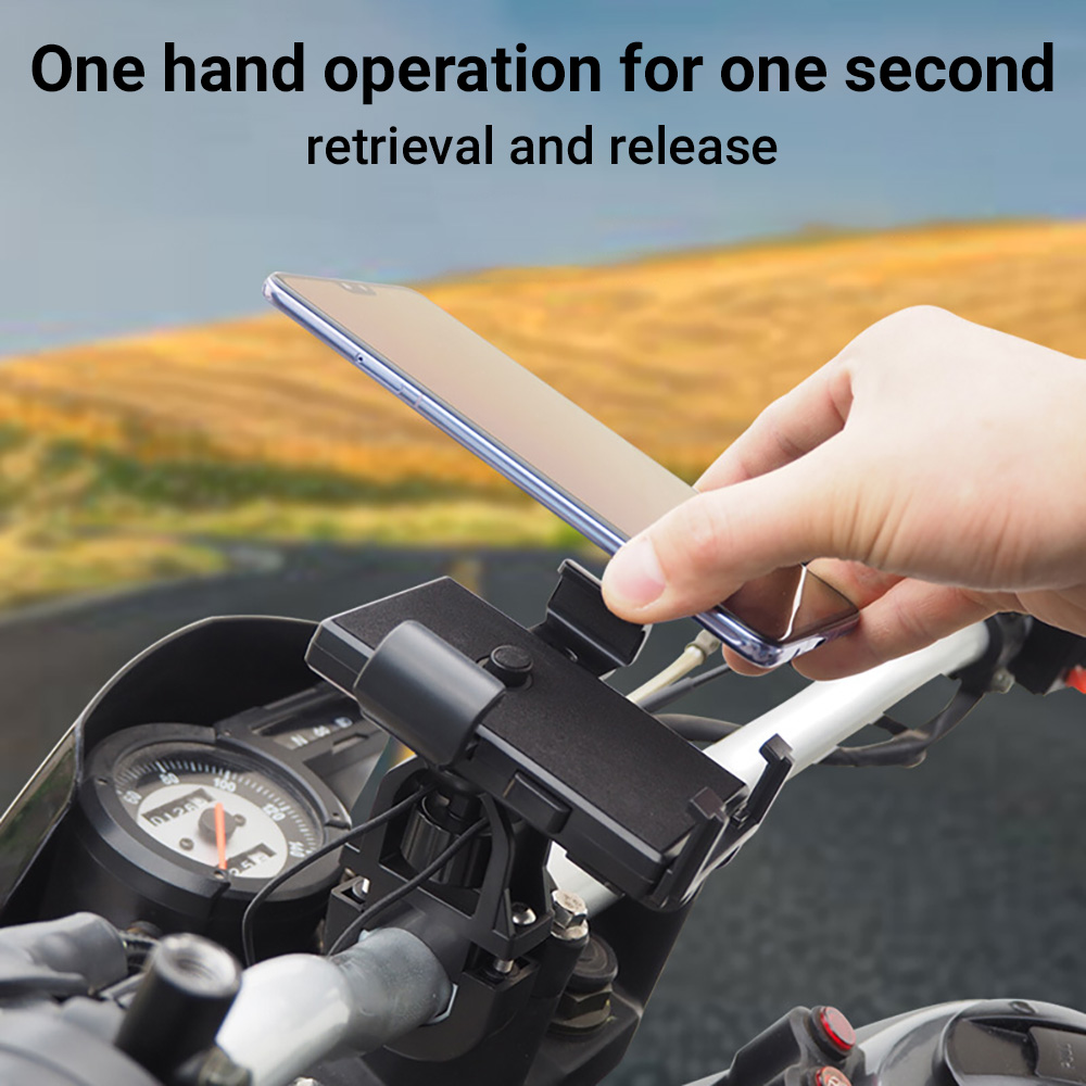 オートバイ電話マウント電動自転車ホルダーハンドルバークリップ - Phone Cases Quick Delivery のレビューと価格