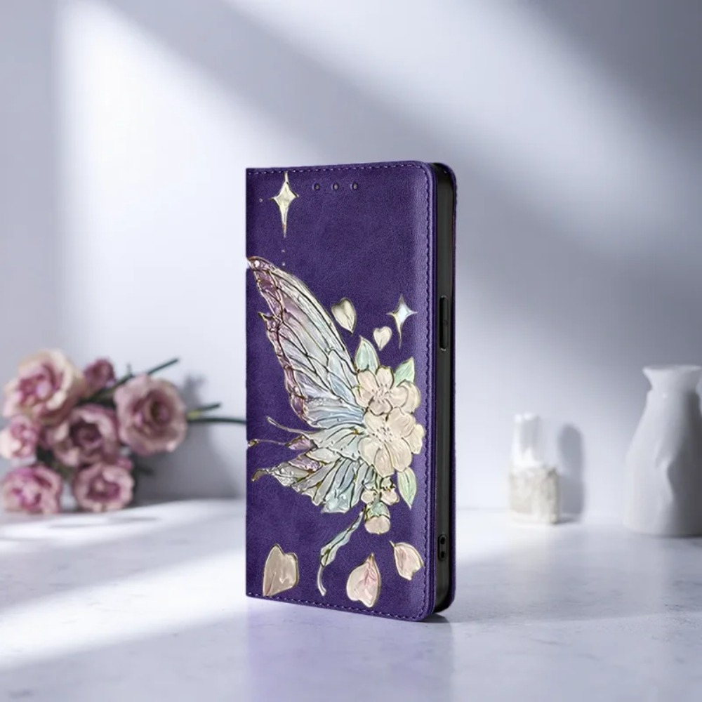 塗装済み磁気フリップレザーウォレットケース Samsung  - Phone Cases Samsung S25 のレビューと価格