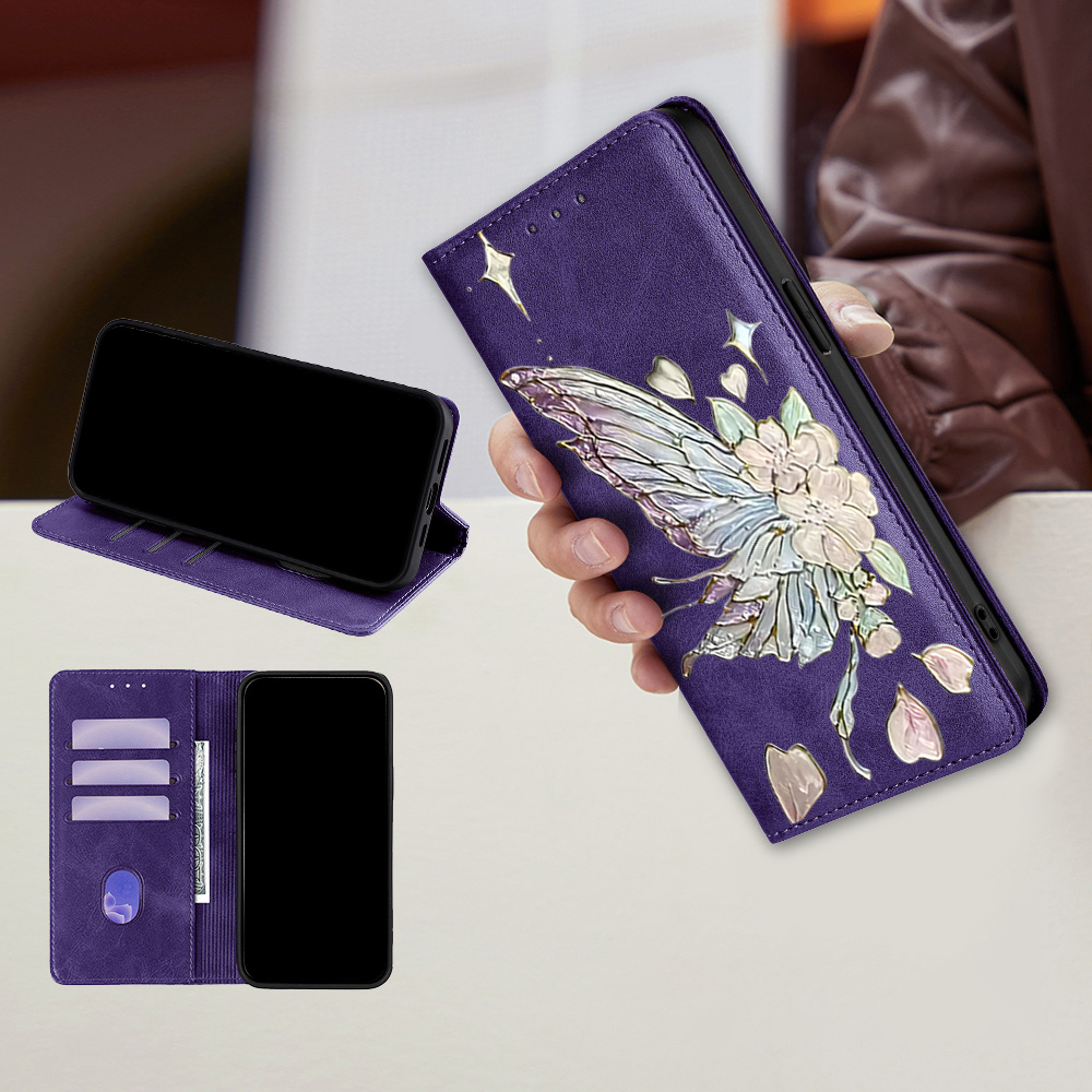 塗装済み磁気フリップレザーウォレットケース Samsung  - Phone Cases Samsung S25 のレビューと価格