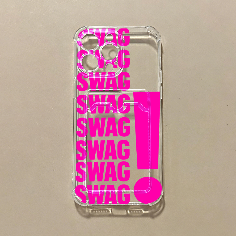 レター「Yes And NO SWAGS」カードホルダー付き - Phone Cases That Hold Cards のレビューと価格